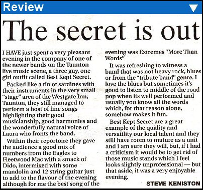 Review of BKS from the Somerset County Gazette
